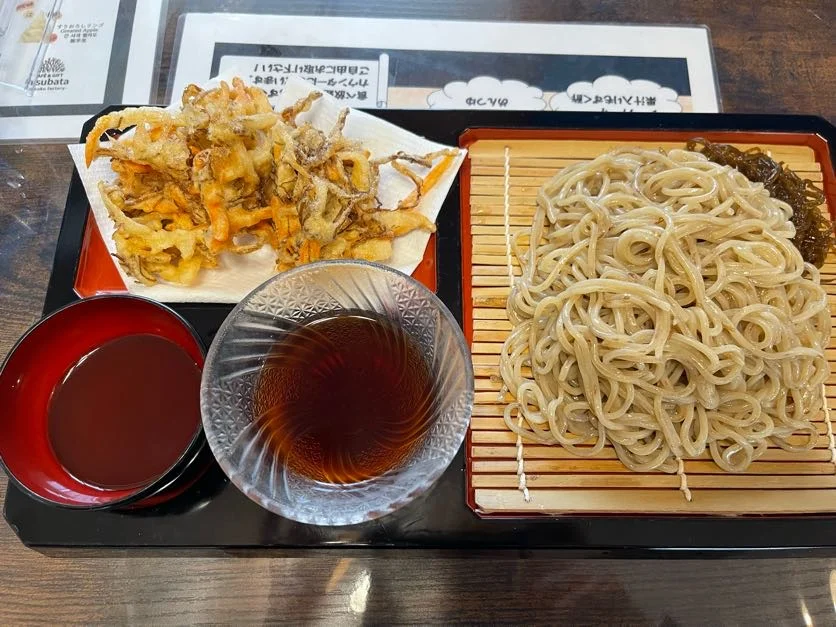 もずく麺天ざるセット